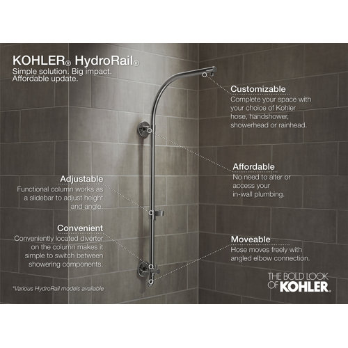 K45906CP Kohler Hydrorail S Shower Column & Reviews Wayfair